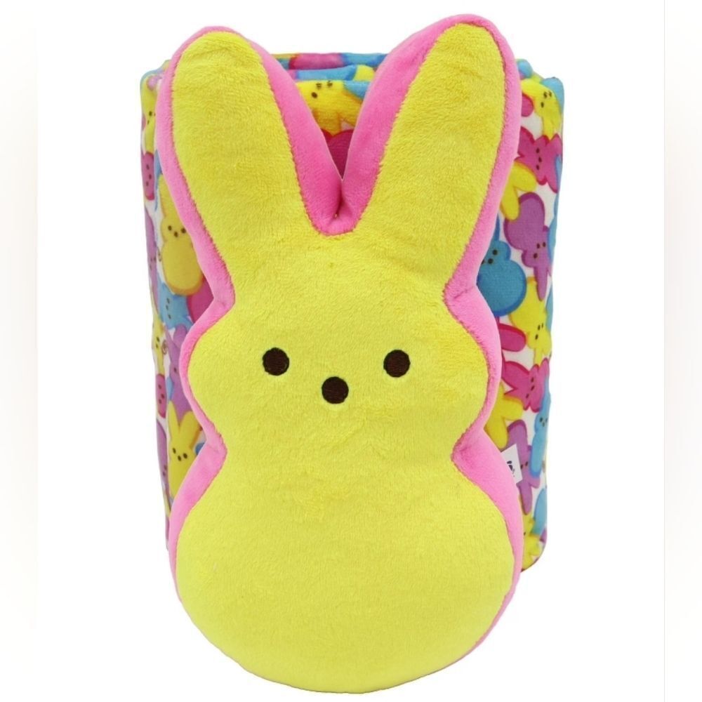 New 8.5' Yellow Pink Easter Peeps Plush & Multicolor Blanket for Adult/ Child